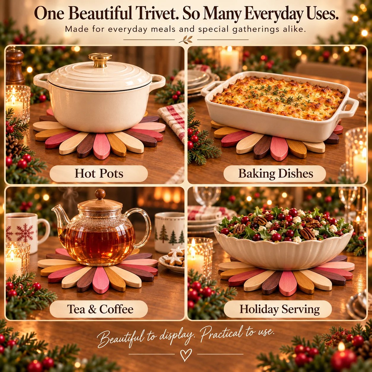 Fairy Bloom trivet uses