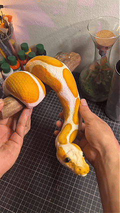 Golden Ball Python Wall Art