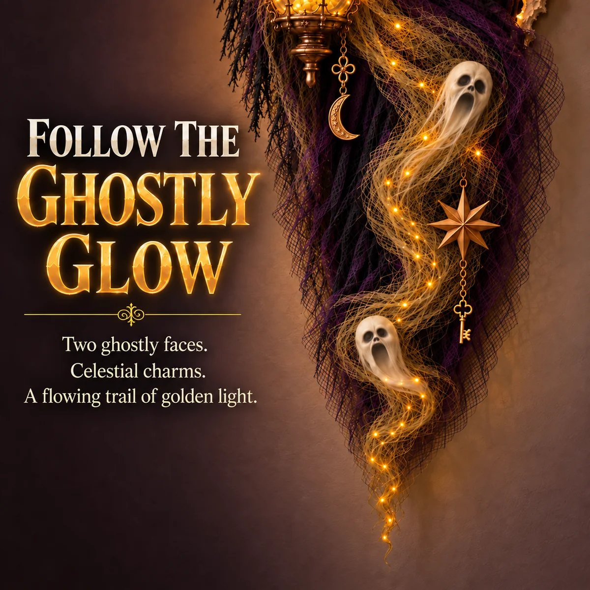 Ghost trail and decorative hanging details