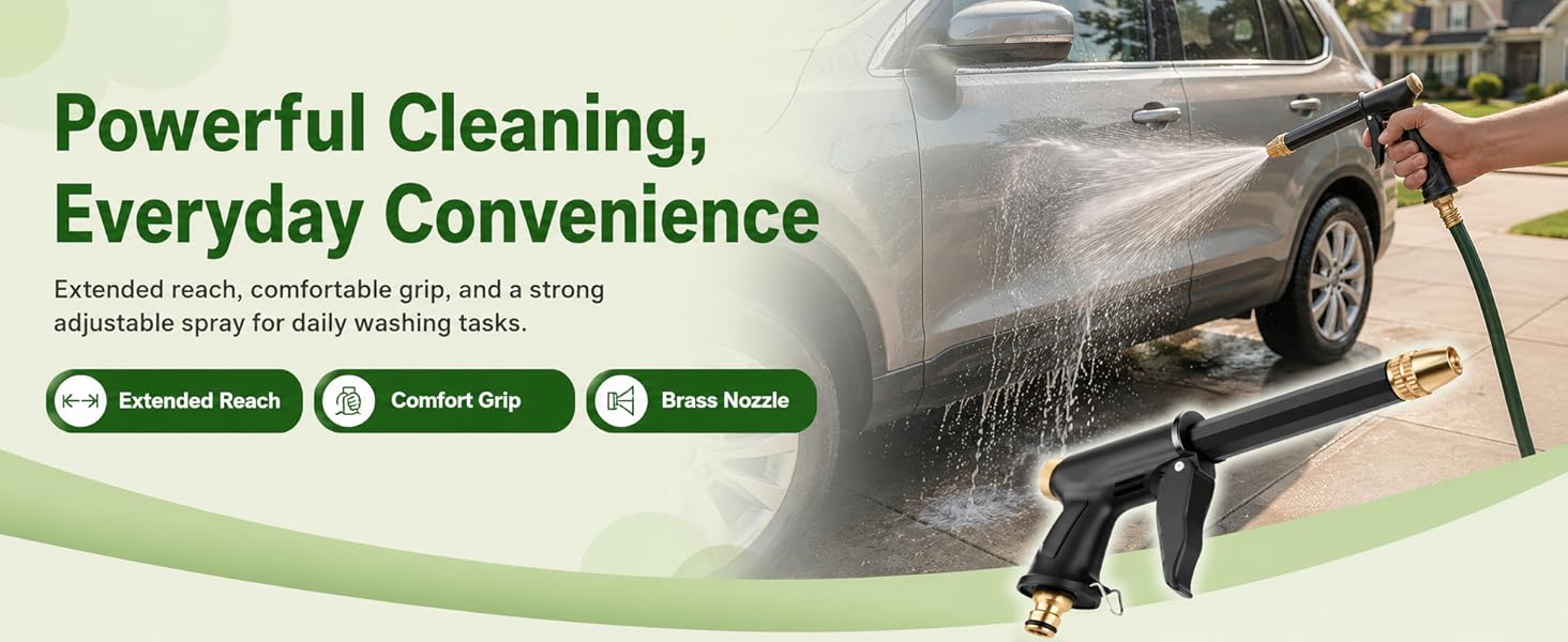 Jet Nozzle Power Washer for Garden Hose