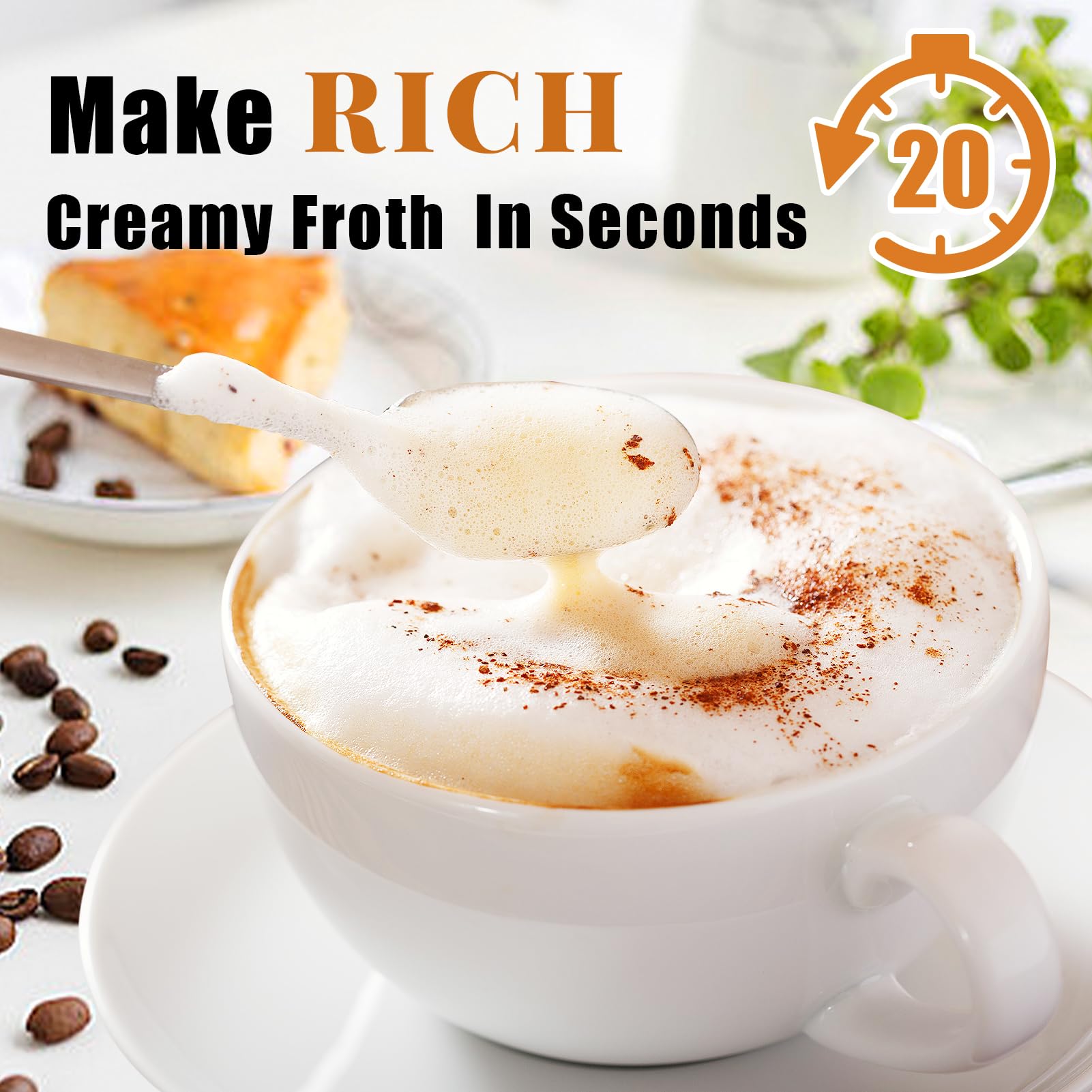 Recommended usage tips for milk frother