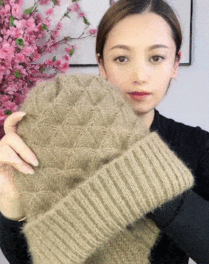 Knitted Hooded Scarf