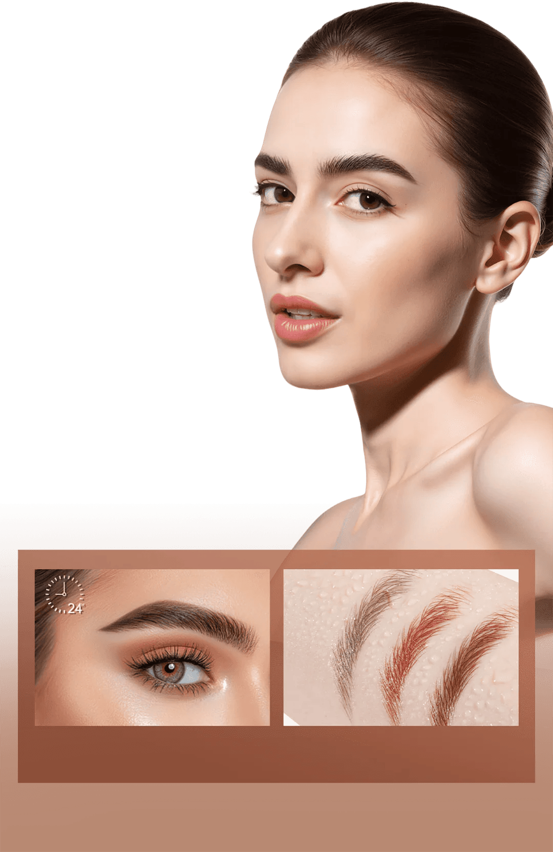 All-day waterproof eyebrow pencil results