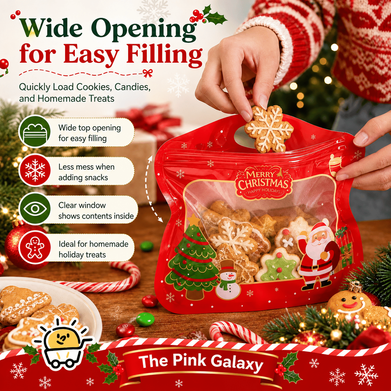 Easy fill Christmas gift bags