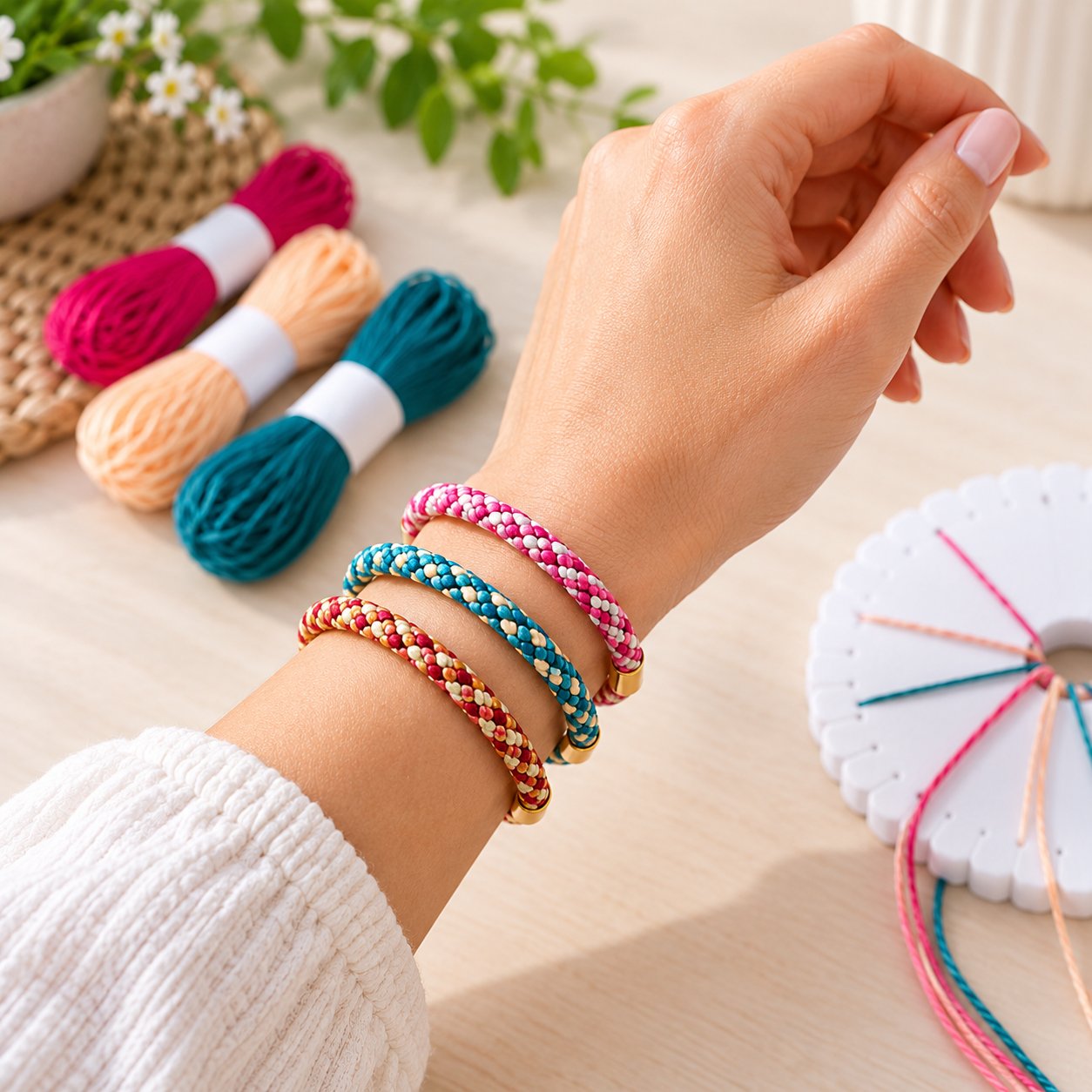 Kumihimo Armband selbst gestalten