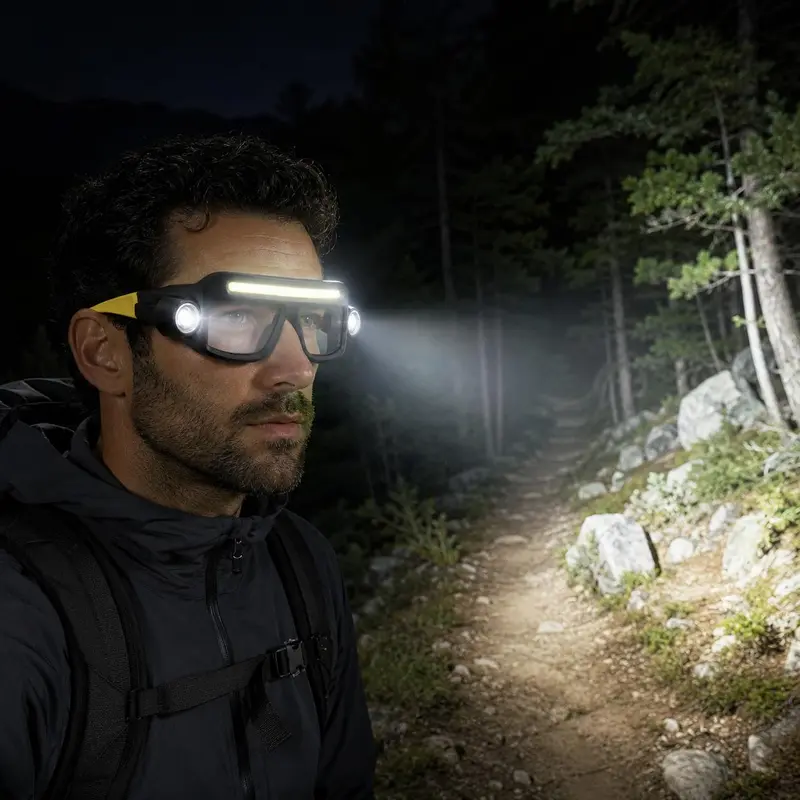 Rechargeable LED headlamp glasses product image 8