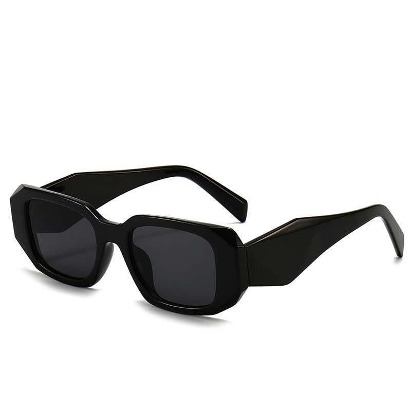 Trendy Retro Rectangle Sunglasses for Women & Men - Vintage 90’s Square Frame Shades - Stylish UV Protection for Every Occasion - Perfect for Summer