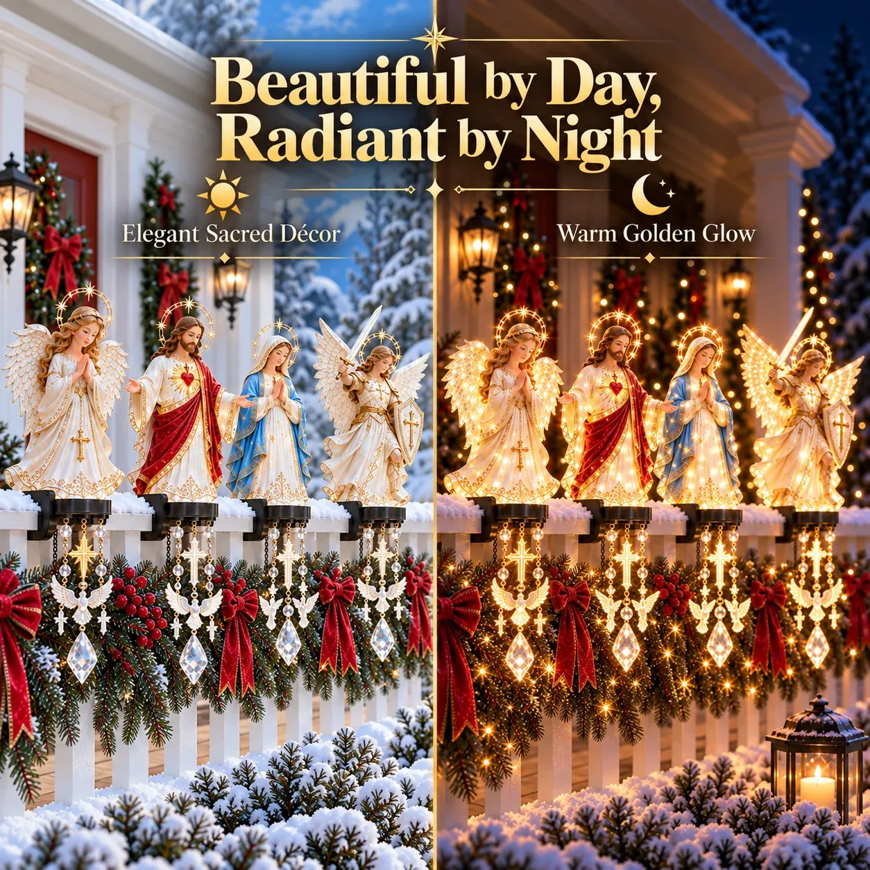 Sacred Christmas railing centerpiece Sacred Christmas railing centerpiece