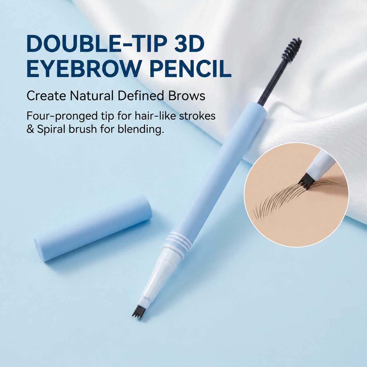 Waterproof and sweat-resistant eyebrow makeup for active lifestyles