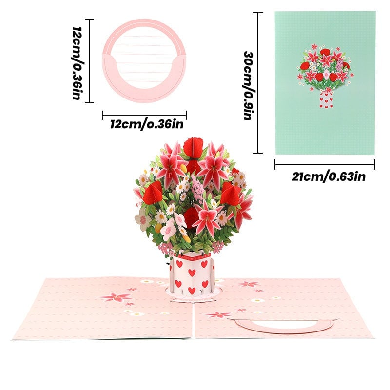 3D Pop Up Flower Bouquet