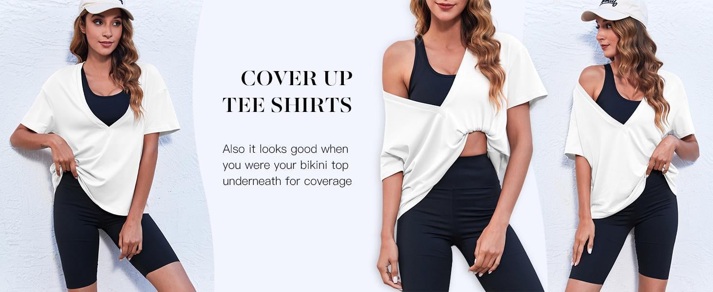 Imily Bela Womens Sexy Deep V Neck T Shirt Short Sleeve Tops Basic Tees Casual Loose Shirts Imily Bela Womens Sexy Deep V Neck T Shirt Short Sleeve Tops Basic Tees Casual Loose Shirts