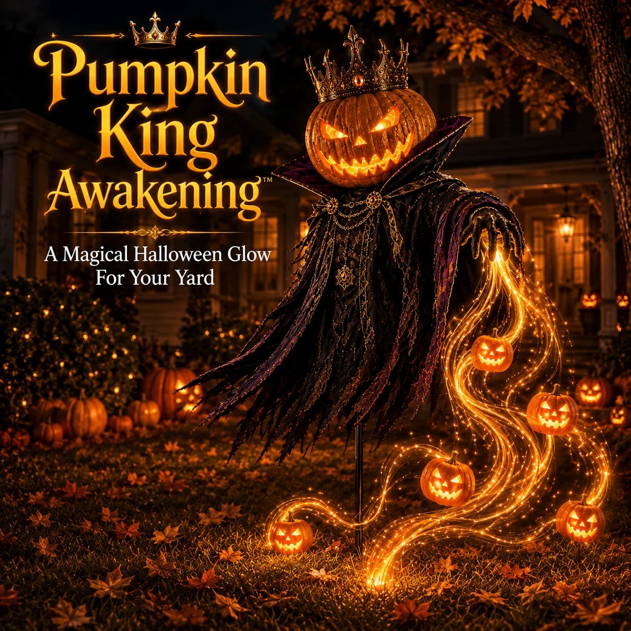 Pumpkin King Awakening Halloween yard light