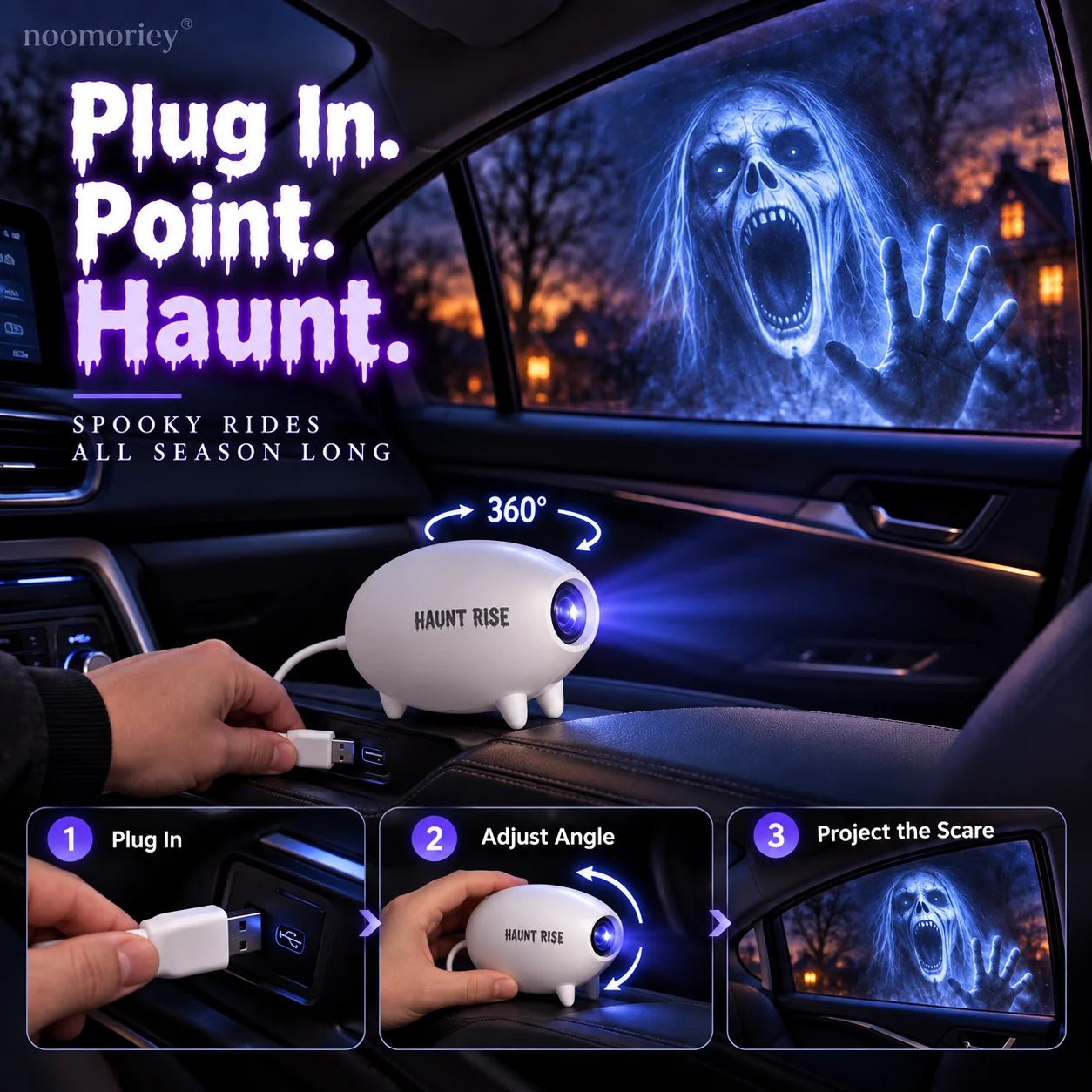 360 Grad verstellbarer Halloween-Projektor