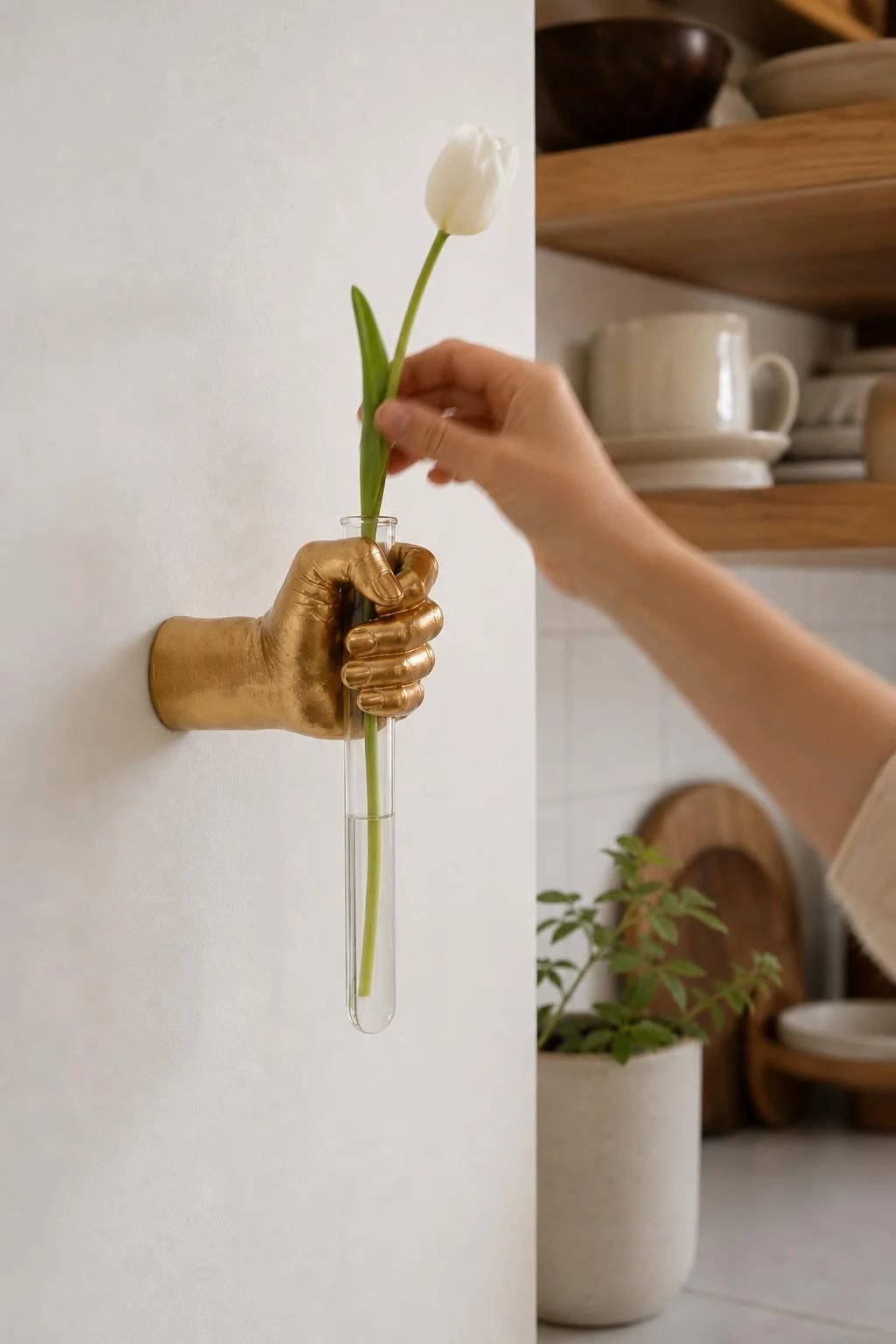Hand Vase Kitchen Decor