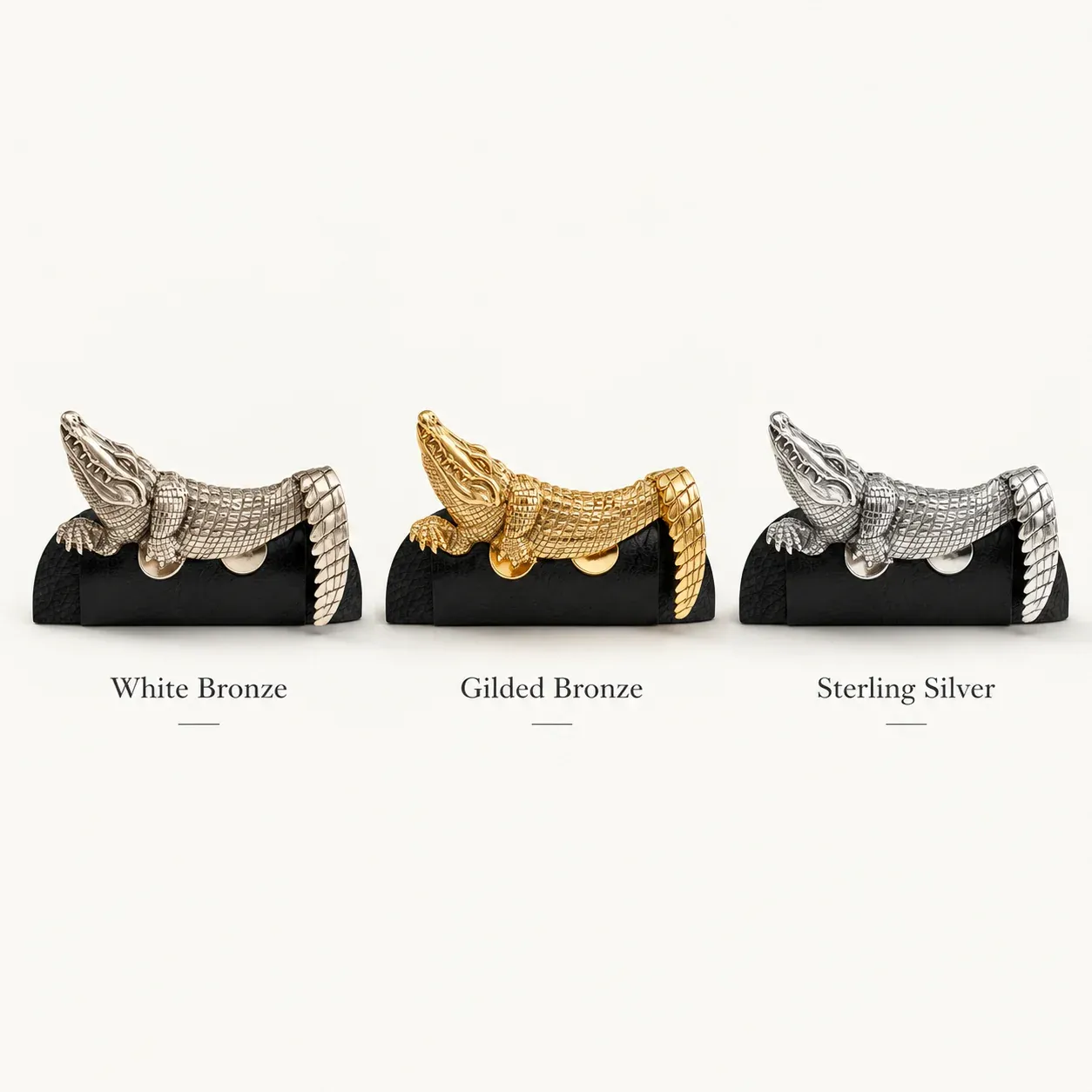 Alligator metal pocket accessory detail
