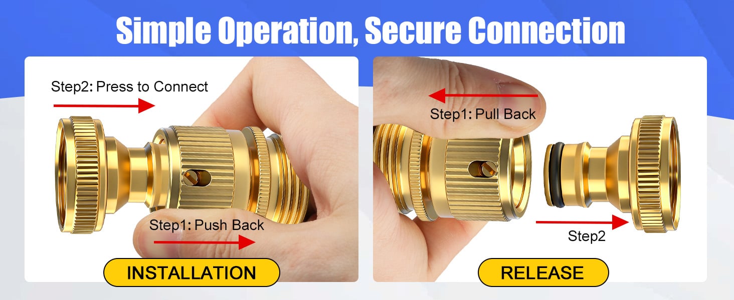Garden Hose Quick Connect Fittings