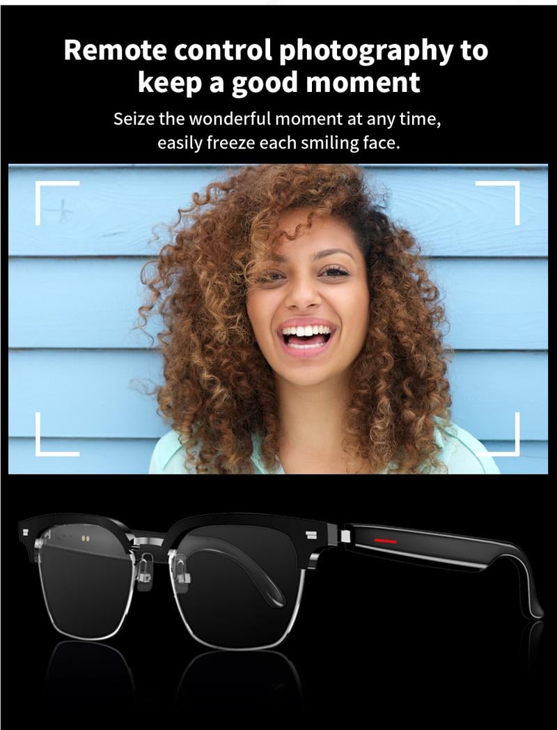 Product Introduction of E13 Smart Glasses UV Protection Anti-Blue Light , Bluetooth Compatible for Men & Women , Multifunctional Wireless Glass 28