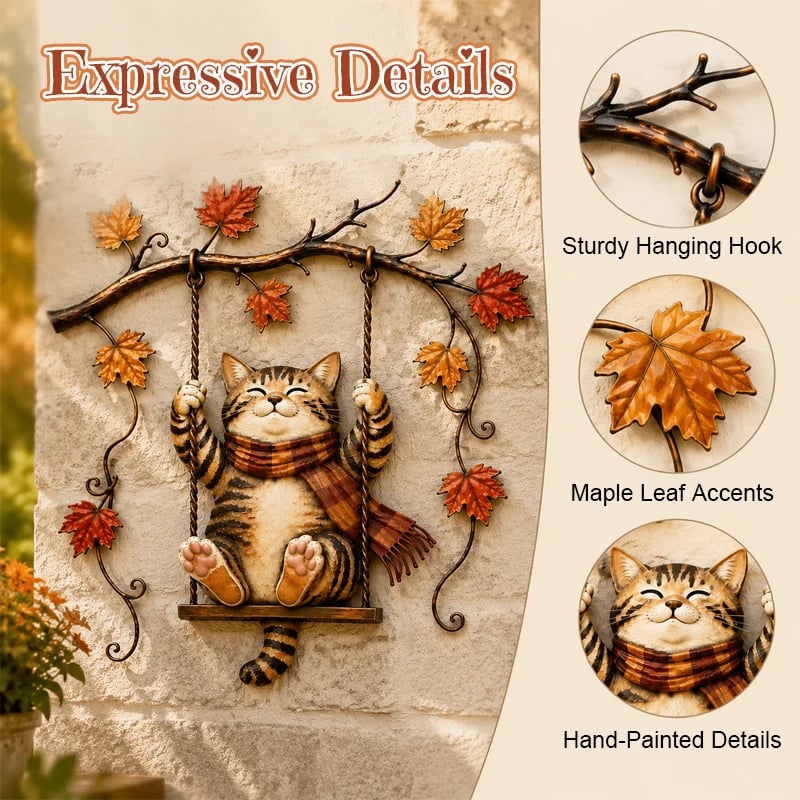 Autumn cat design details