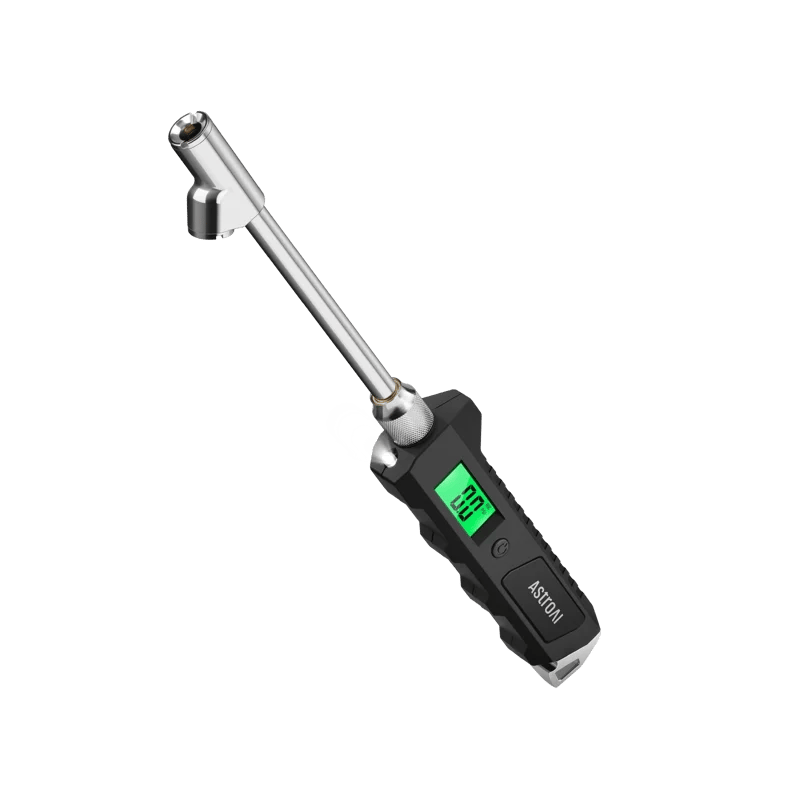 AstroAI Digital Truck Tire Pressure Gauge with Heavy Duty Dual Head Stainless Steel Made for Trucks and RVs, Backlit LCD and Flashlight, 230 PSI