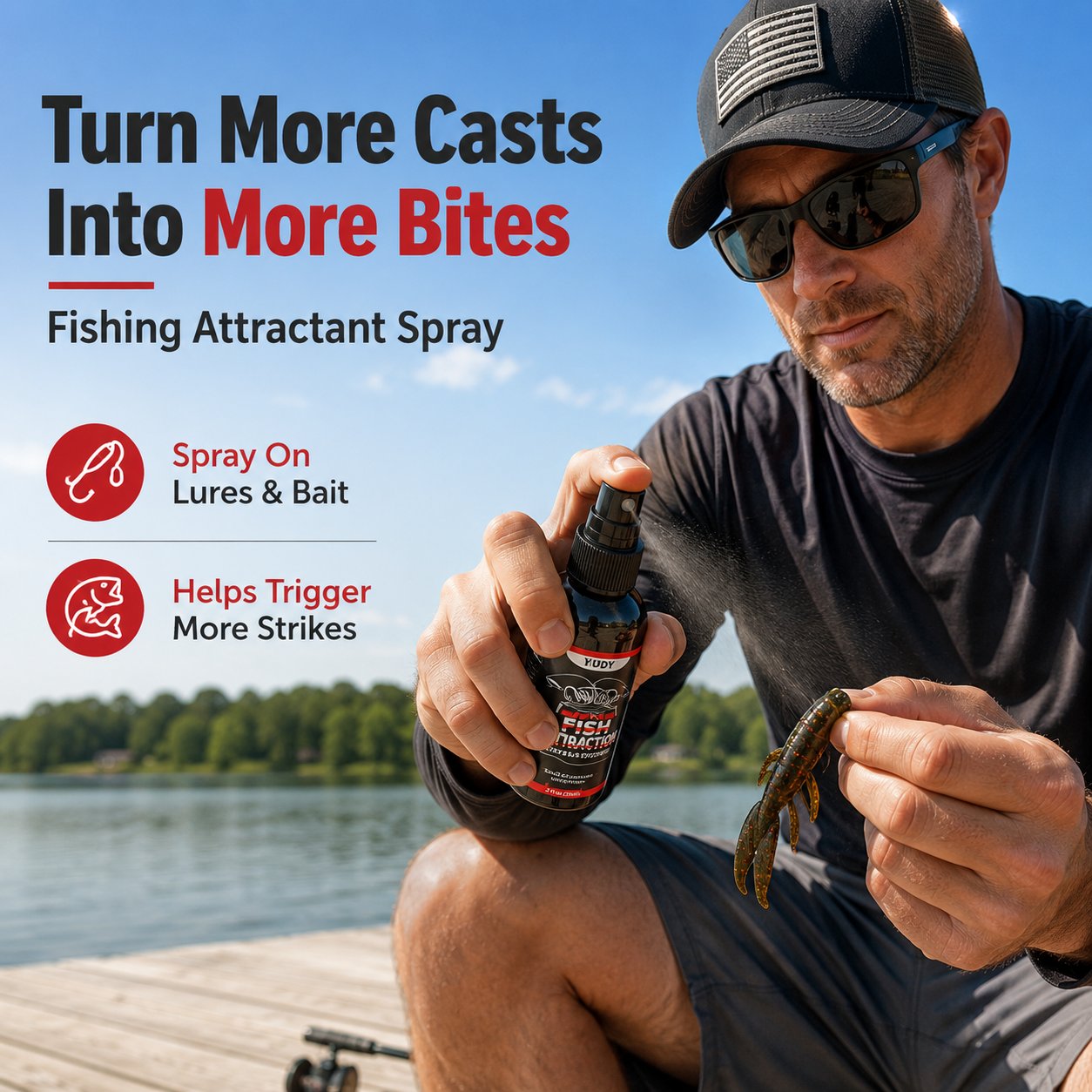 Fishing attractant spray