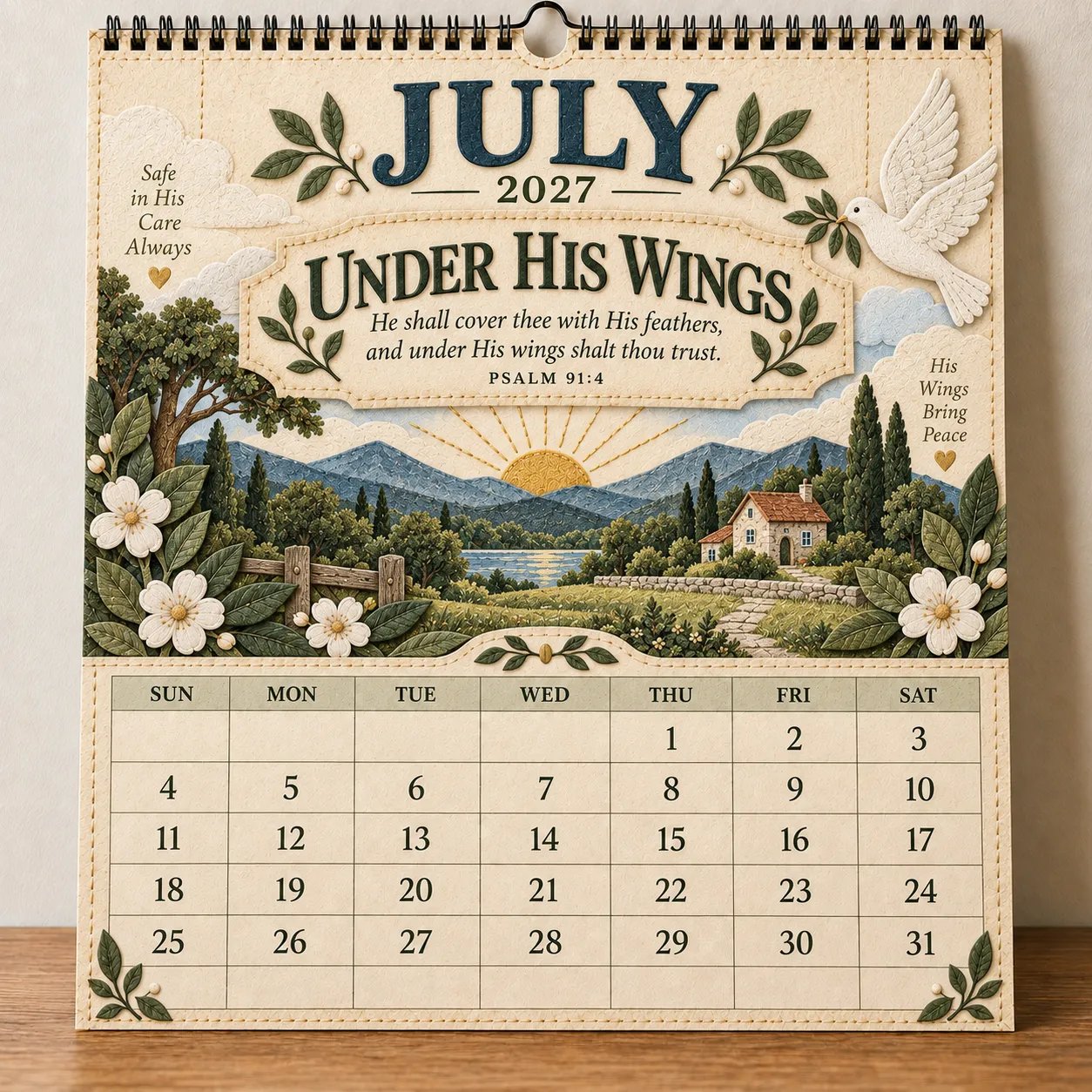 July 2027 Under His Wings Psalm 91:4