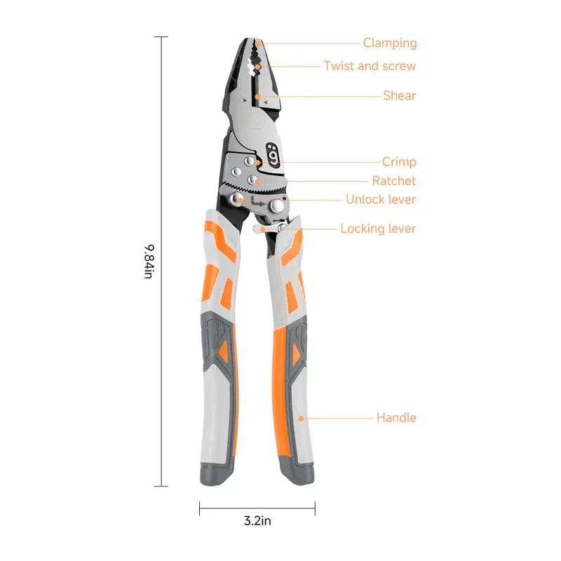 🔧 Self-Locking Ratchet Pliers | Secure Grip Workshop Tool product view 1