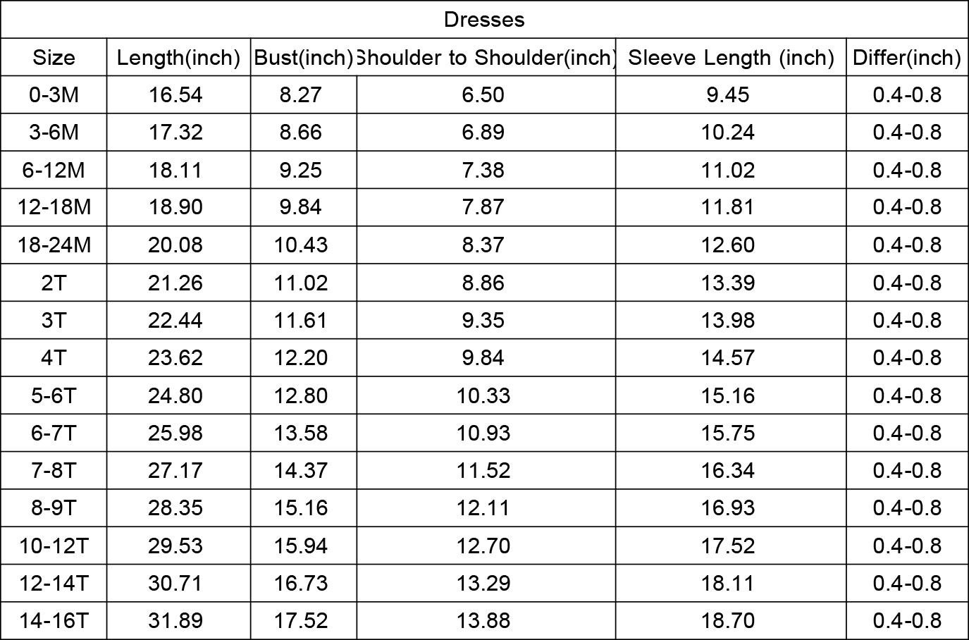 Athletic Tennis Girls Dress