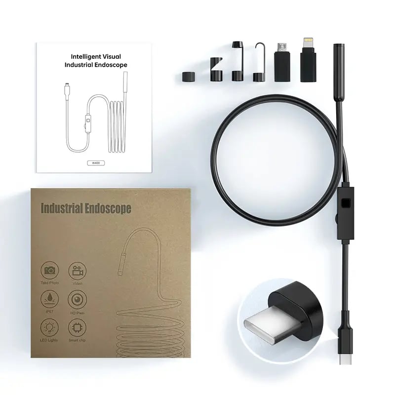 Full kit contents including hook magnet side mirror attachments