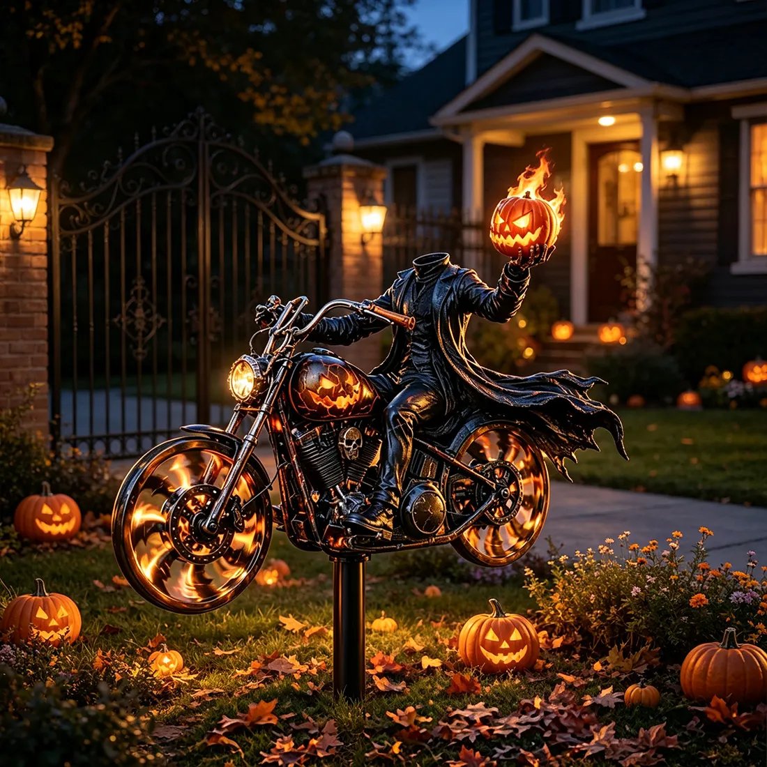 Halloween Windmill Yard Display Scene