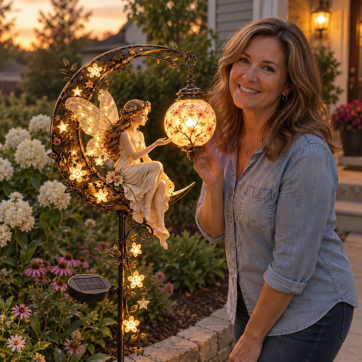 Moonlit Fairy Lantern outdoor display