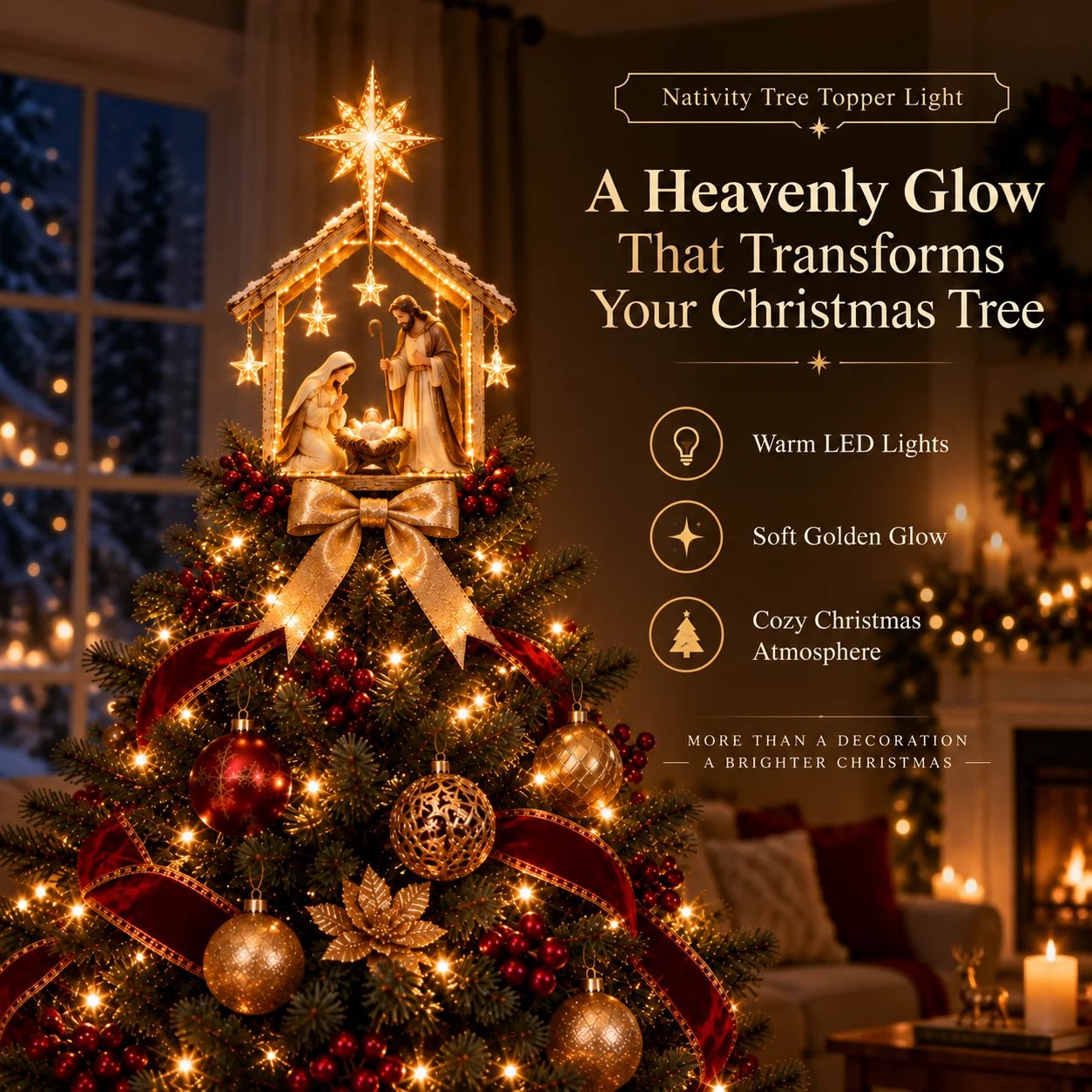 Glowing Bethlehem Star Christmas Tree