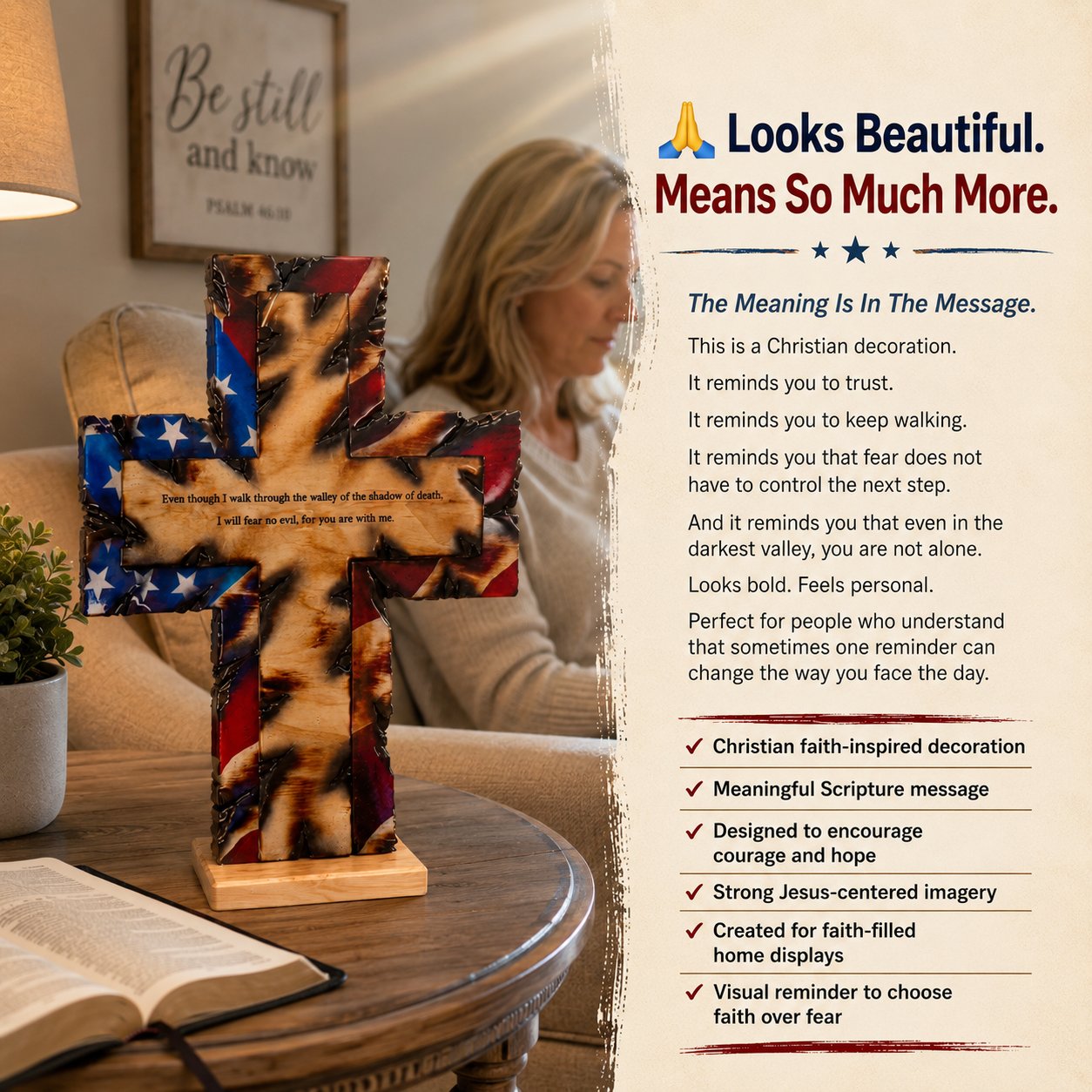 Meaningful Christian Cross Display