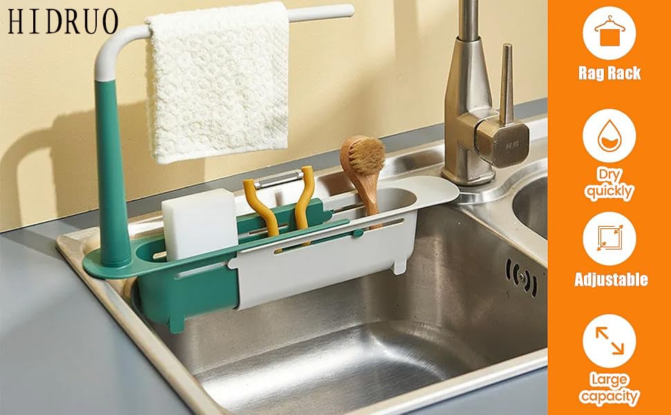 sink organizer rack for kitchen
