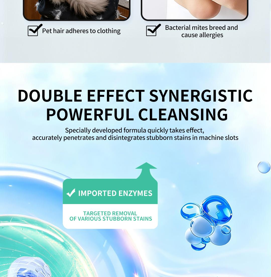 SOPAMI Eco-Friendly Washing Machine Cleaner Fights Pet Odors & Hair Build-Up for Fresh Clean Machines SOPAMI Eco-Friendly Washing Machine Cleaner Fights Pet Odors & Hair Build-Up for Fresh Clean Machines