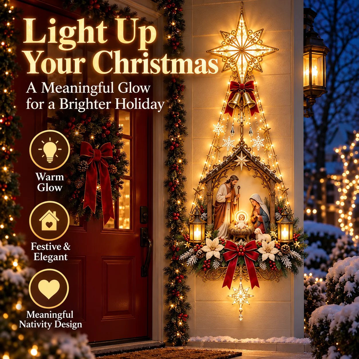 Bethlehem Star Faith Christmas home decoration