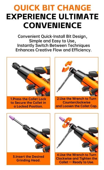39pcs USB-Powered Electric Grinding & Polishing Tool Set - Linear Polisher, Car Polisher & Electric Angle Grinding Machine - Cordless Drill Bits, Multi-Speed for Wood, Metal & Gemstone Carving - DIY Craft Polishing Kit #GLOBAL PICKS