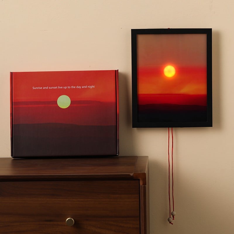 Dynamic Wall-Mounted Sunlight Display Light gift box and product presentation
