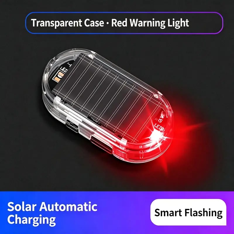 Red LED simulated car alarm light