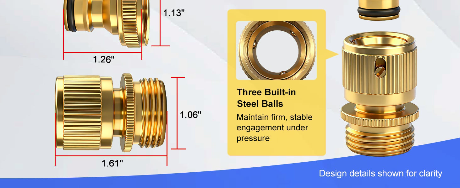 Garden Hose Quick Connect Fittings