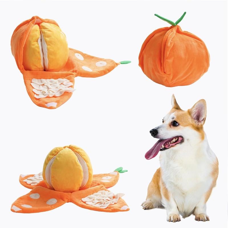 Open and closed view of the tangerine toy