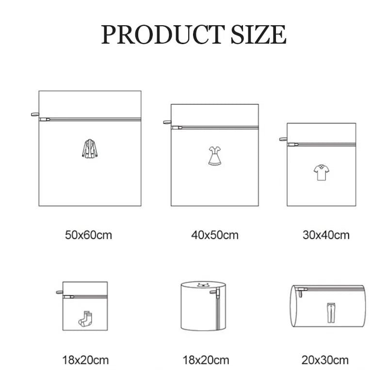 Laundry bag size reference Laundry bag size reference