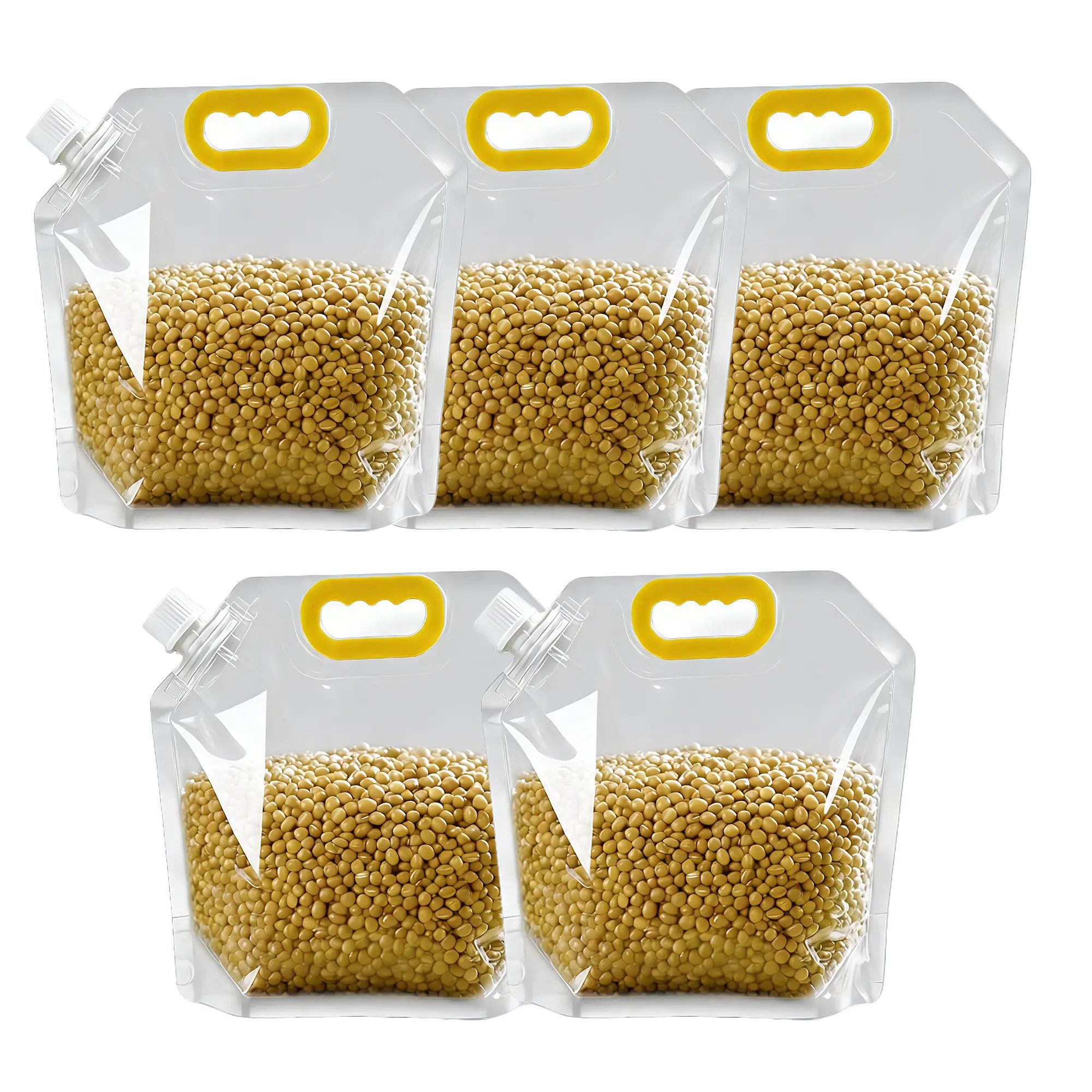 Reusable sealed bag for snacks grains and meal prep