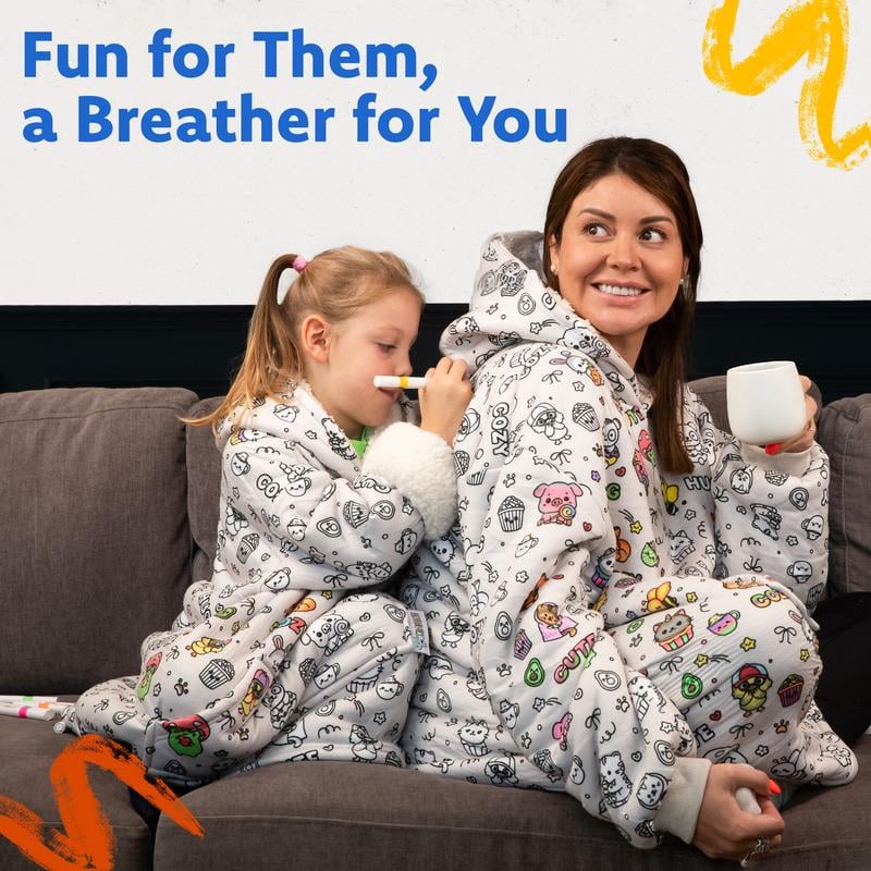 🎨✨Cozy Companions Color-Your-Own Blanket Hoodie🔥(Buy 2 Free Shipping)