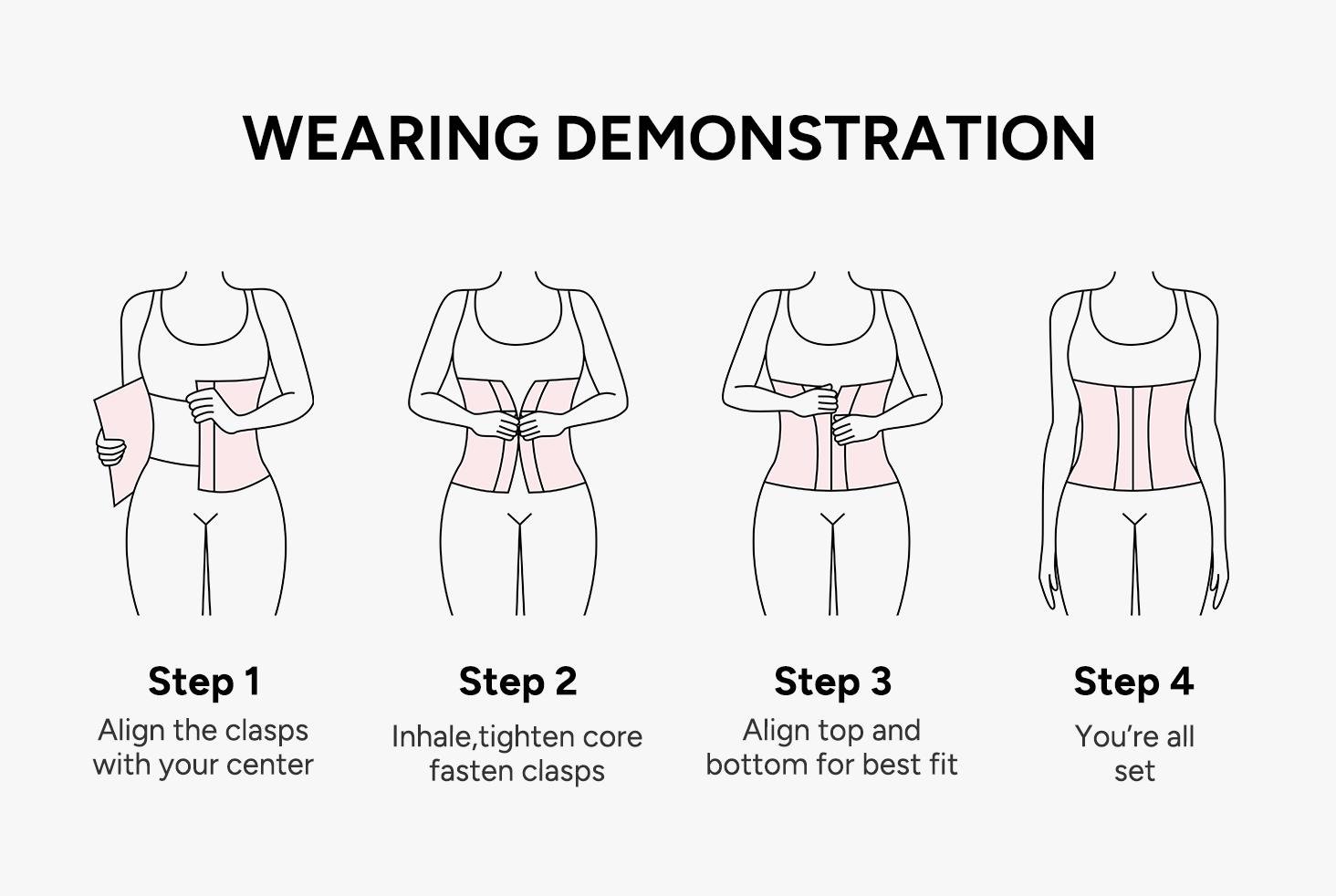 [MAX] Nebility Women's 2-Piece Sports Shapewear Set - Adjustable Waist Cincher & Breathable Sports Belt, Comfort Compression Activewear Basic Minimalist SpringStatements