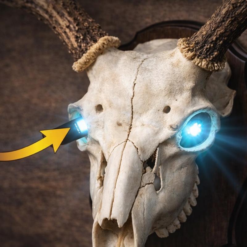 EuroGlow™ LED Skull Eye Lights for European Deer Mounts🦌🔥