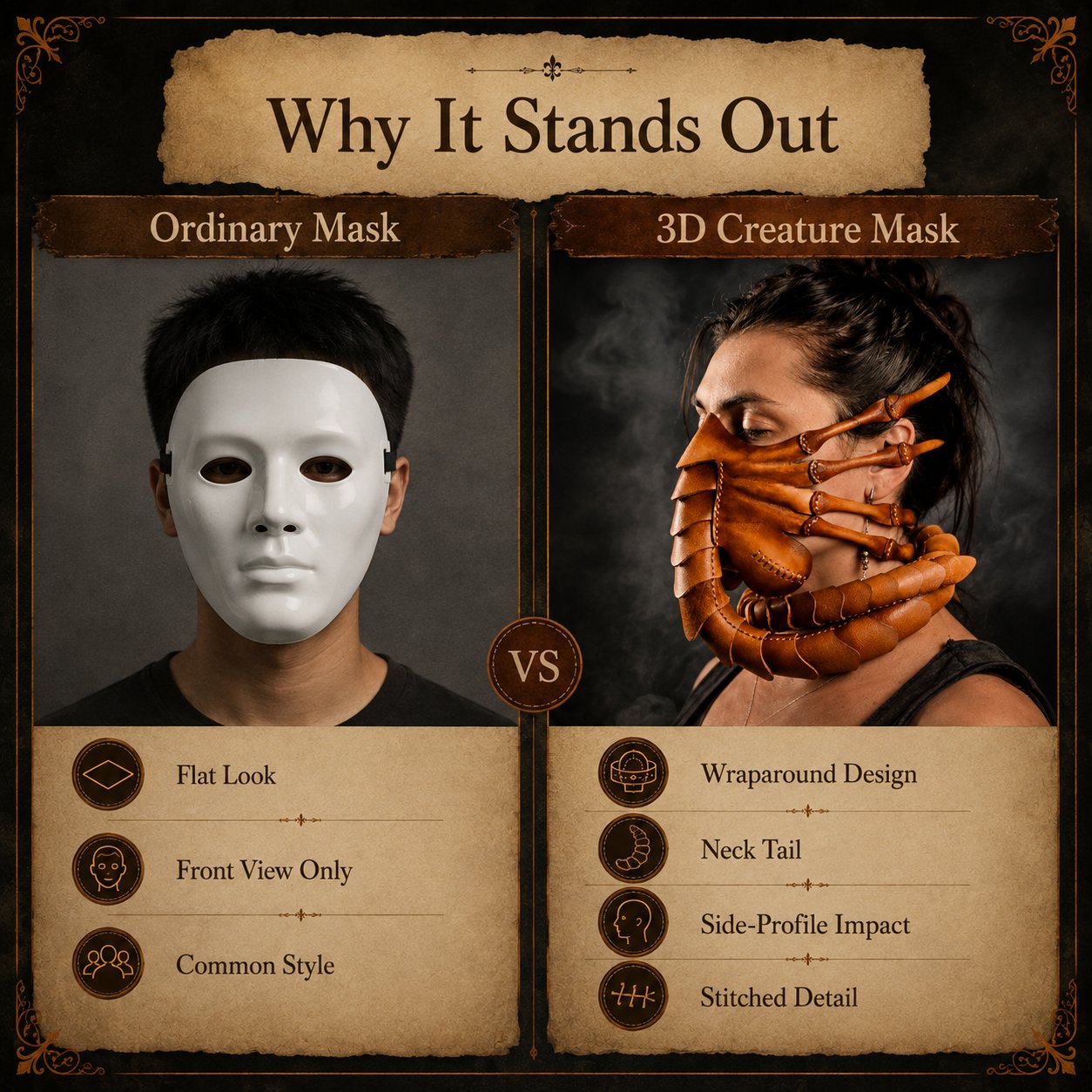 Detailed Facehugger mask construction