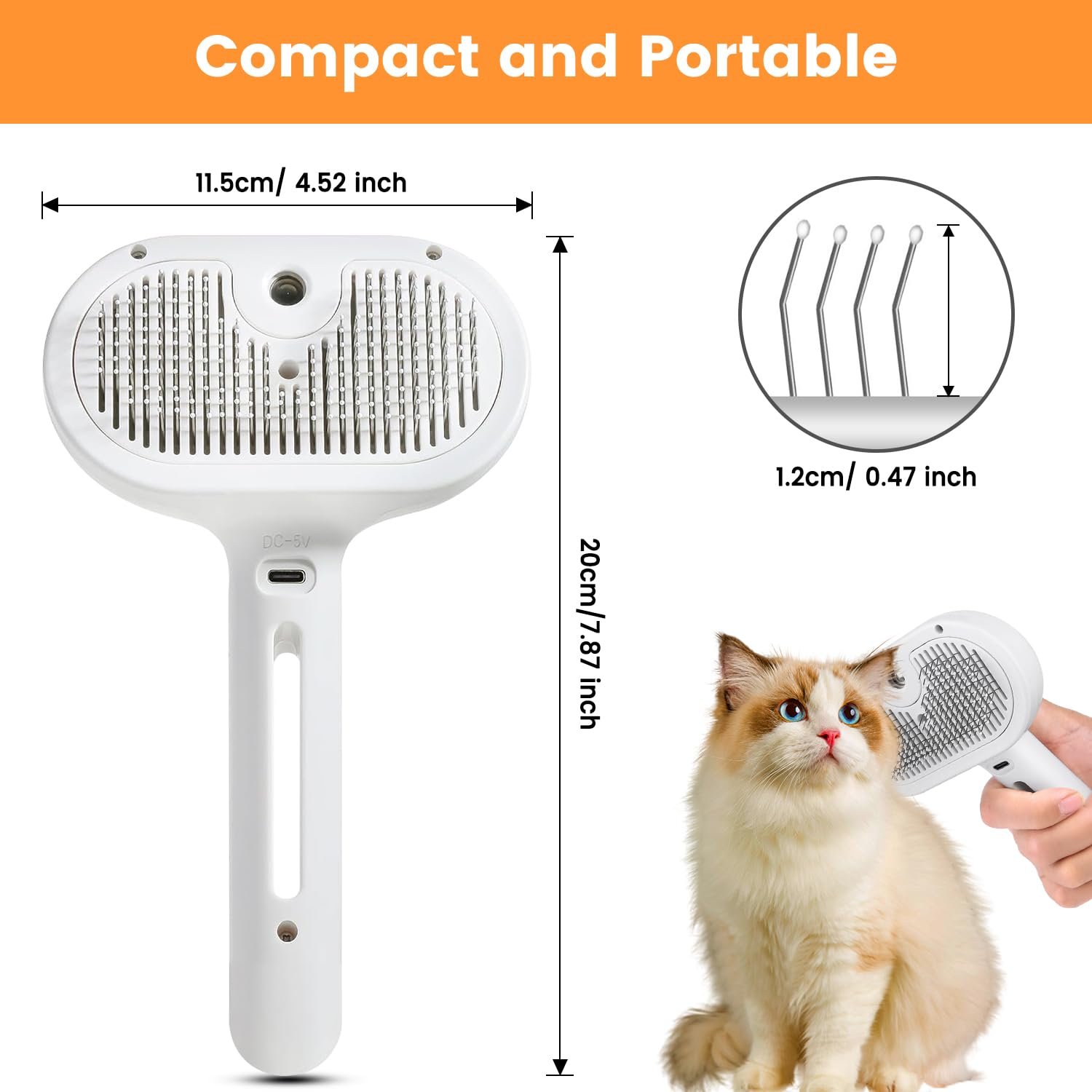 Lightweight pet brush