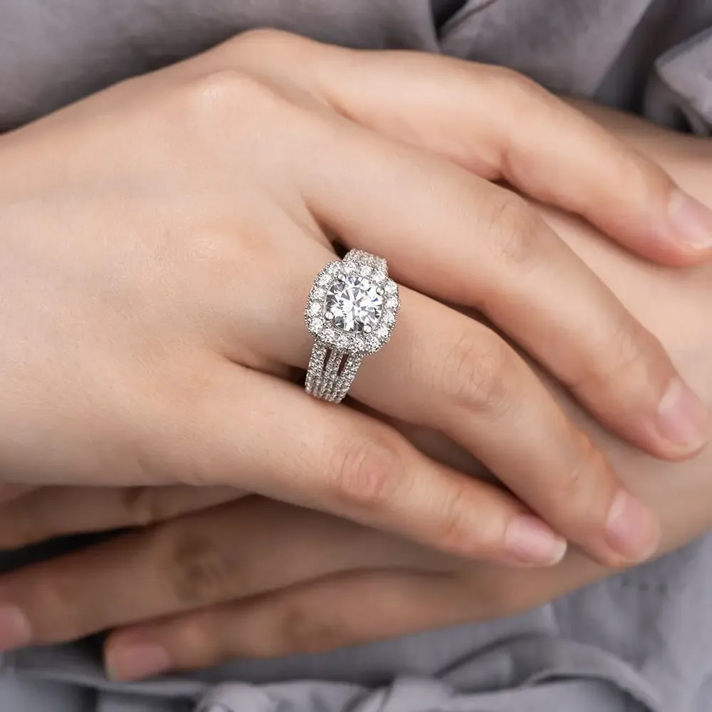 Eternal Halo Pavé Ring