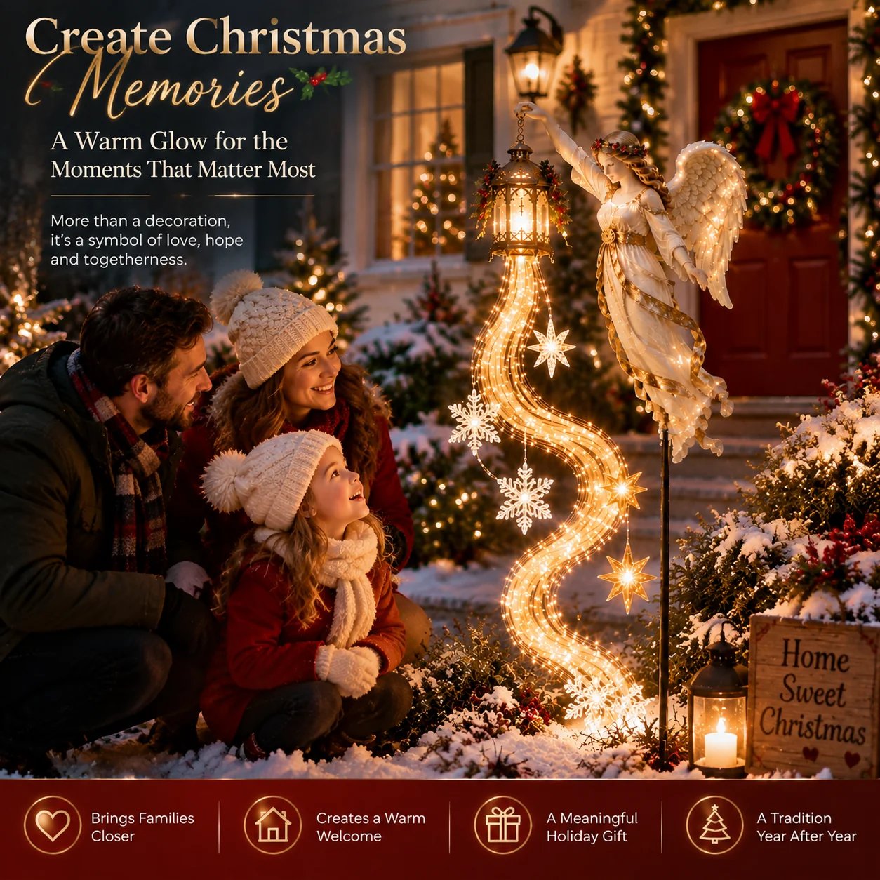 Guardian Angel Christmas Pathway Display Ideas