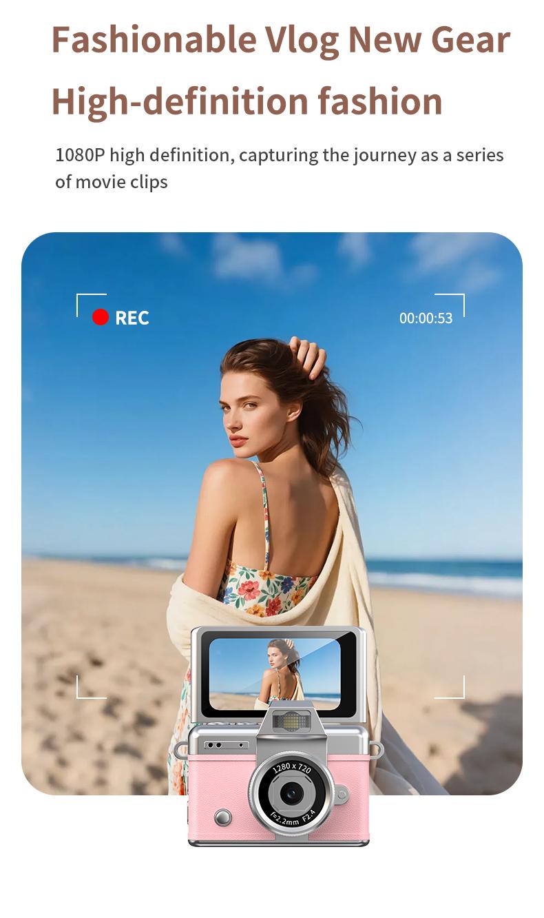 Mini Digital Camera with 1.47 in LCD Screen 1080P Feel of Old 90s Photographs, Keychain Size, Birthday Gifts,Christmas Gifts Mini Digital Camera with 1.47 in LCD Screen 1080P Feel of Old 90s Photographs, Keychain Size, Birthday Gifts,Christmas Gifts